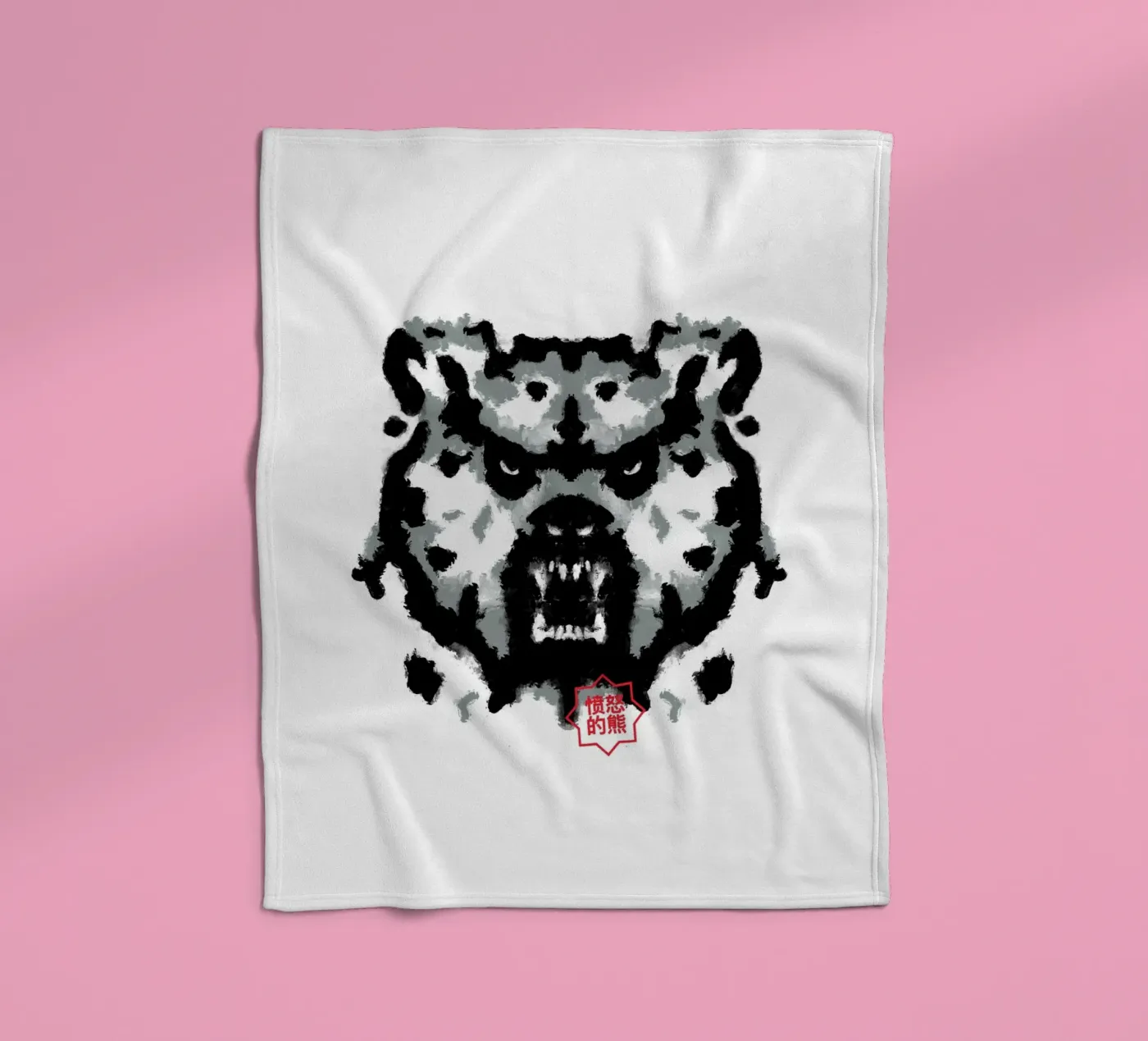 Bear Rorschach Test Fleecedecke von Tobe Fonseca