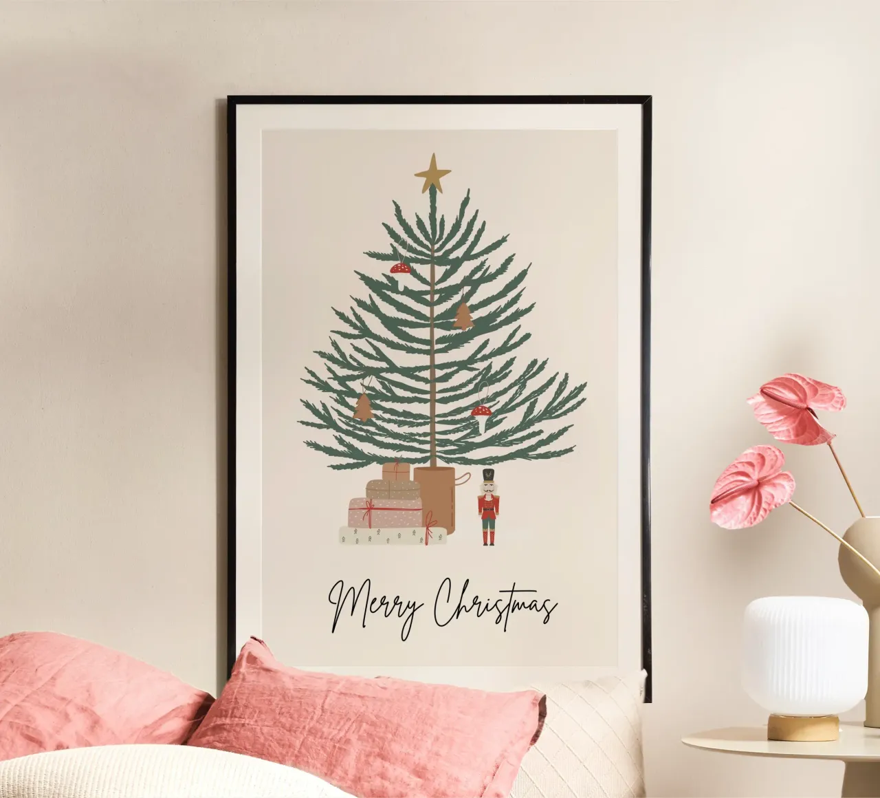 Impresión artística de Feliz Navidad poster de pdigitalprints