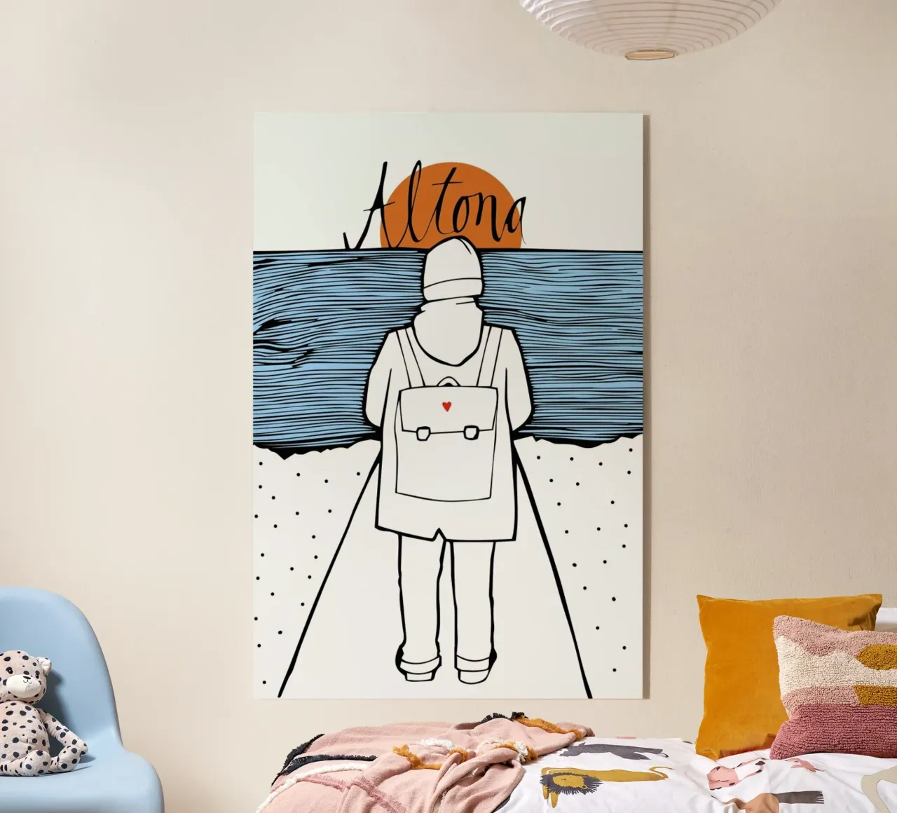 Küstenkind plexiglass da Waltraud Rieken