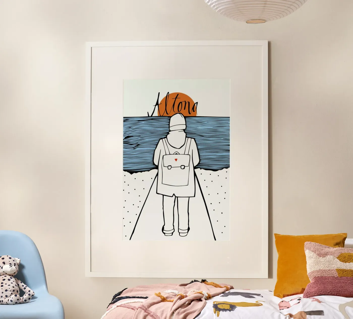 Küstenkind poster da Waltraud Rieken