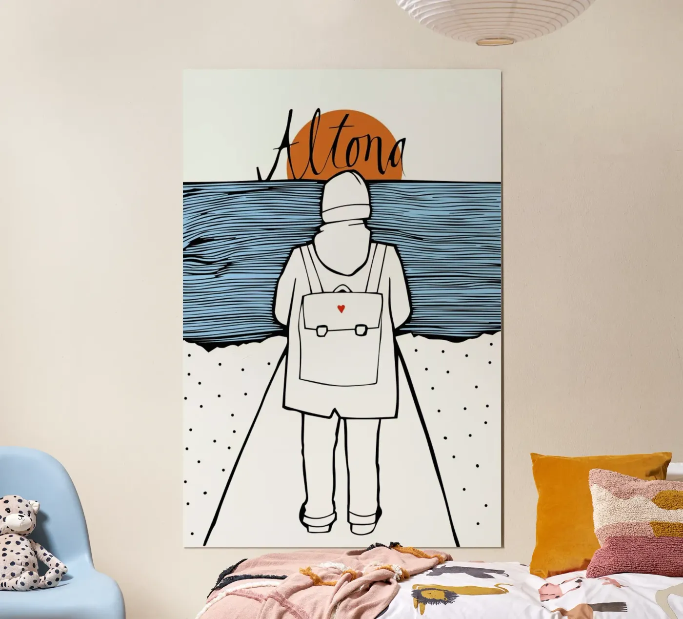 Küstenkind poster da Waltraud Rieken