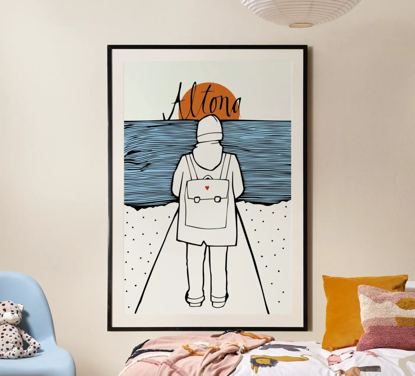 Küstenkind poster da Waltraud Rieken