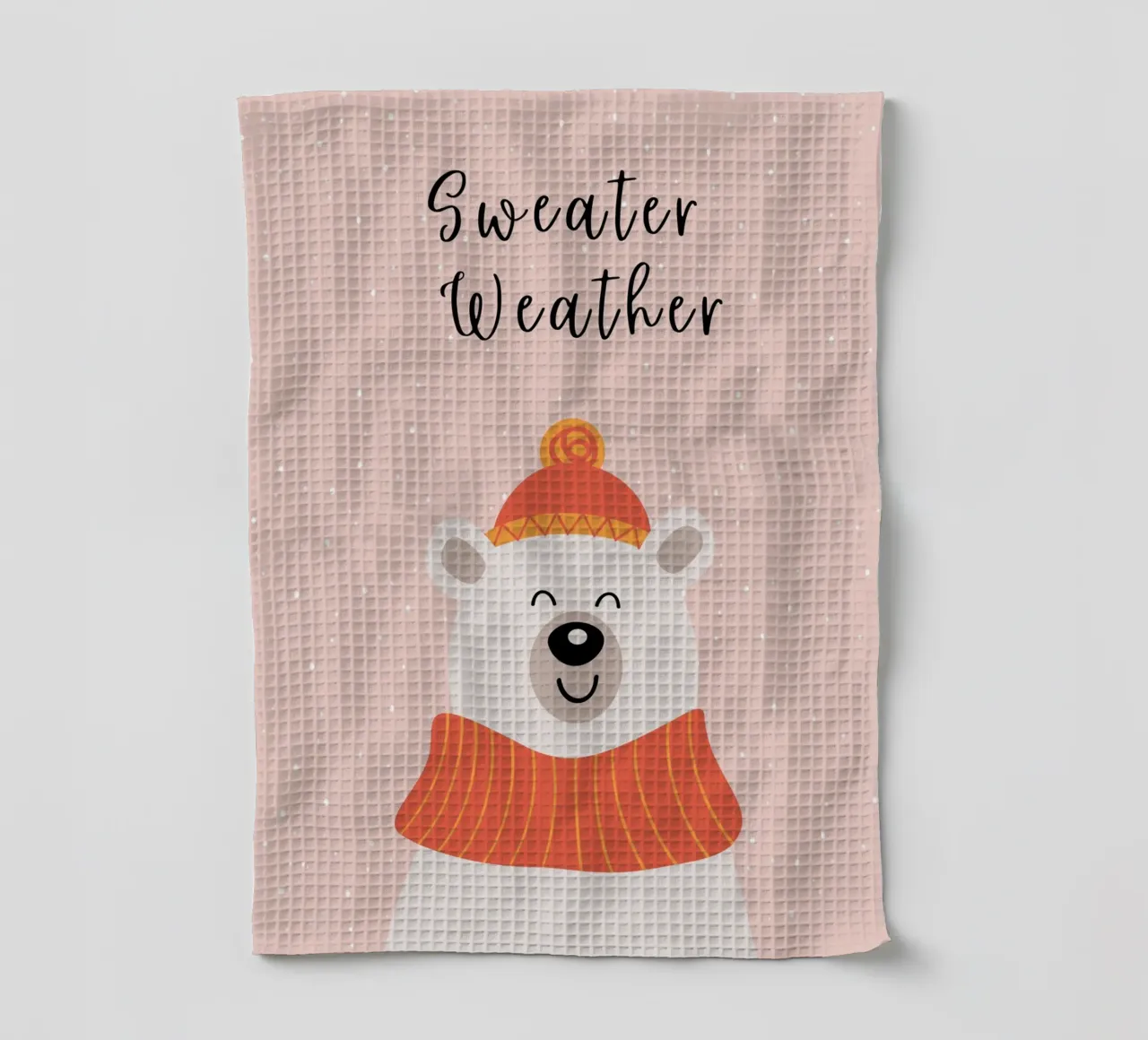 Maglione Tempo Carino Orso di Natale canovaccio da cucina da pdigitalprints