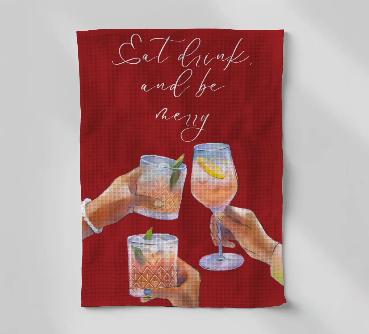 Mangez, buvez, soyez joyeux torchon de pdigitalprints