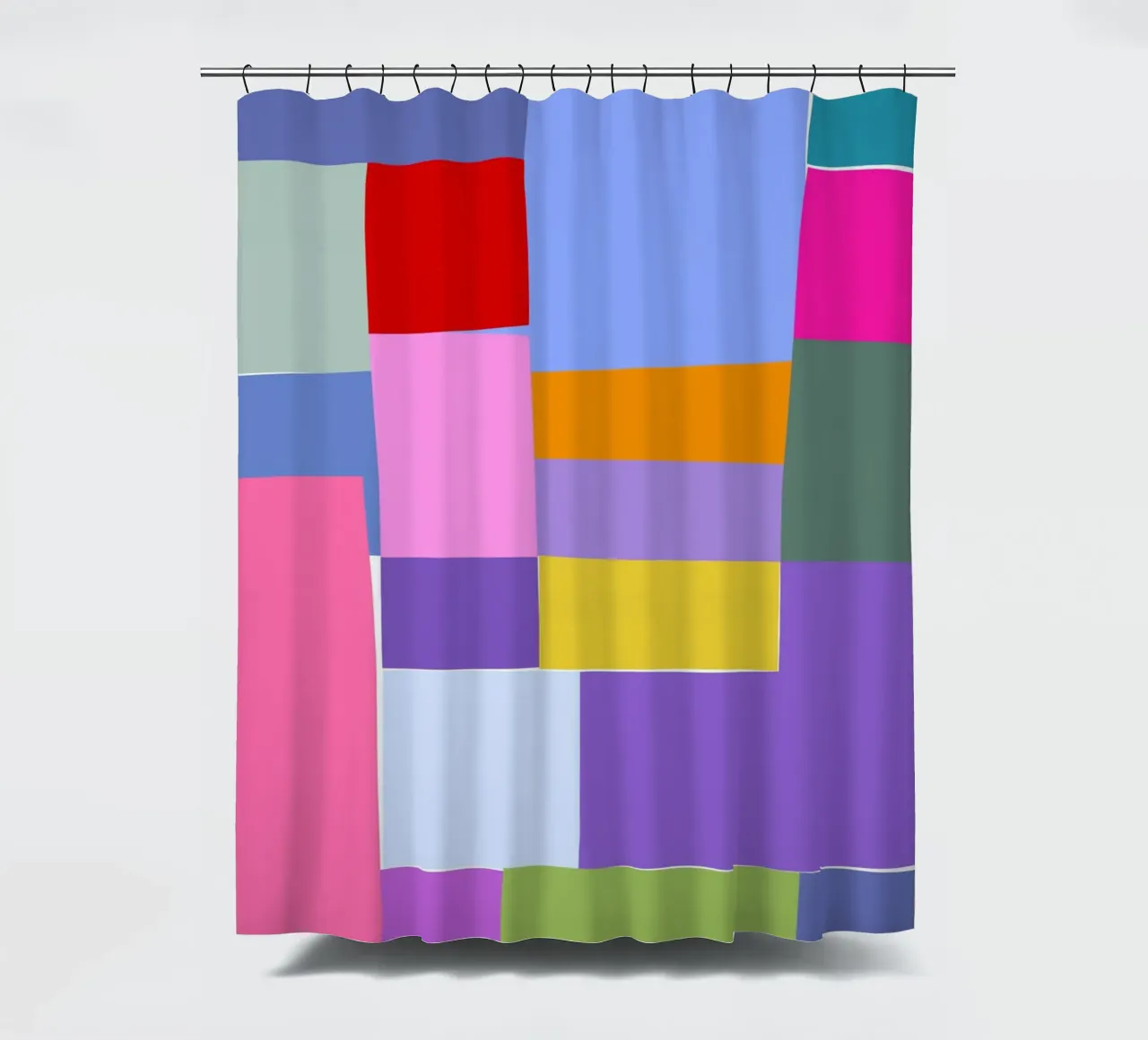 Mosaic Brights 6 | Color Blocking | Candy Colors tenda da doccia da sabidussi