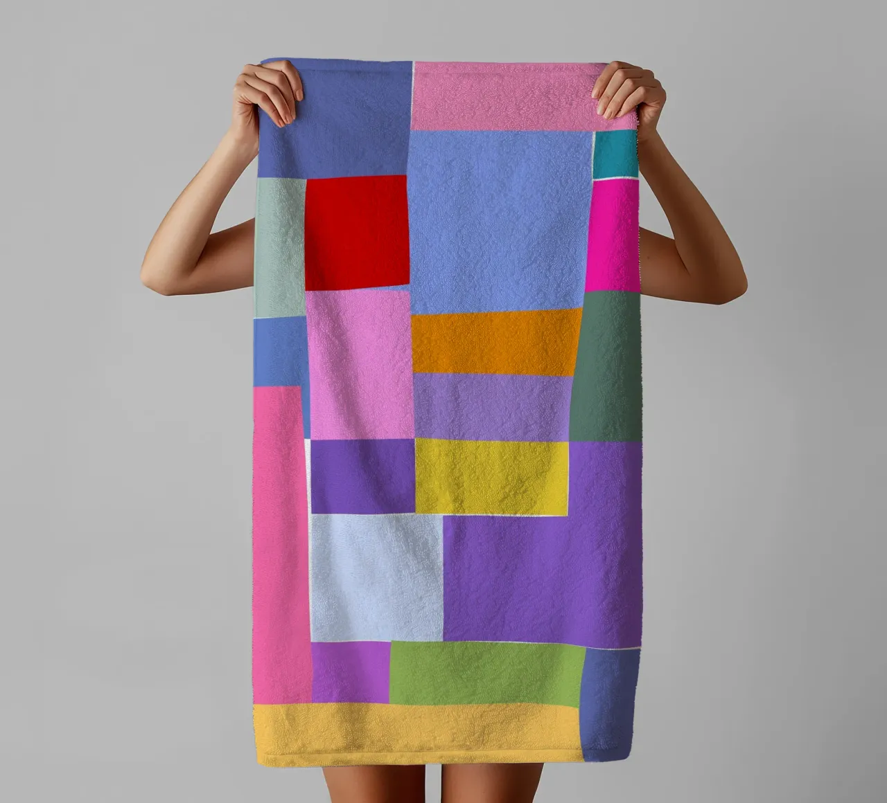 Mosaic Brights 6 | Color Blocking | Candy Colors towel by sabidussi