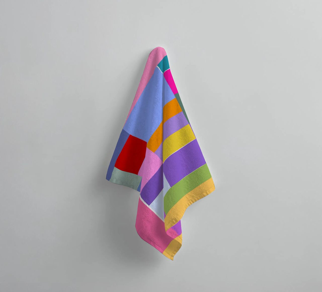 Mosaic Brights 6 | Color Blocking | Candy Colors serviette de bain de sabidussi