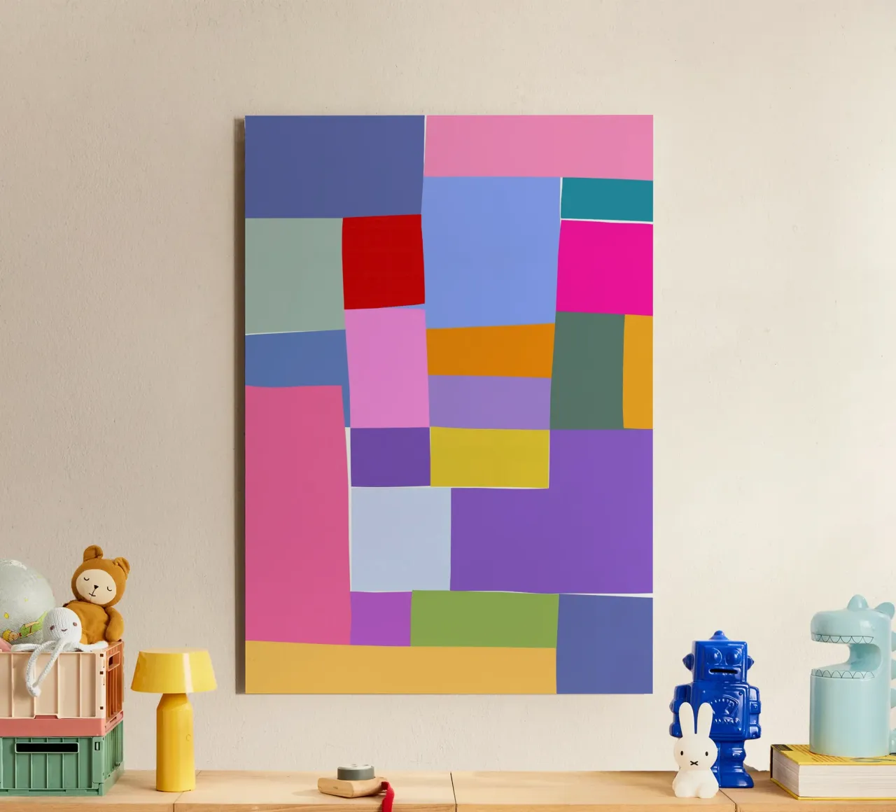 Mosaic Brights 6 | Color Blocking | Candy Colors alluminio dibond da sabidussi