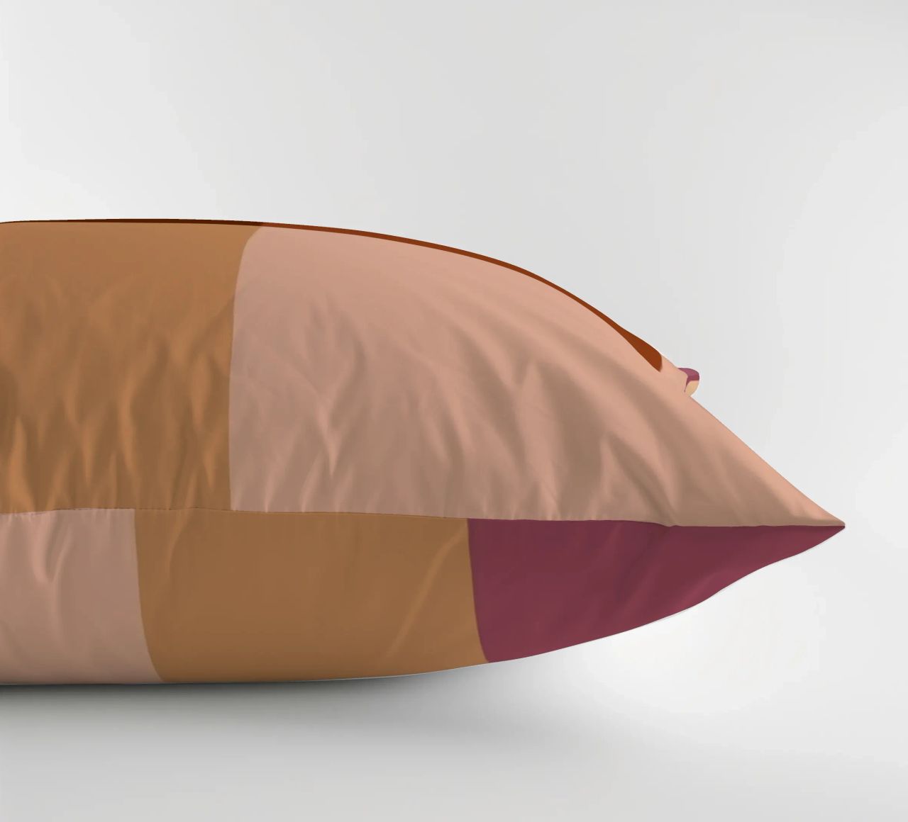 Mosaic | Color Blocking | Burgundy, Mauve, Tan cuscino da sabidussi