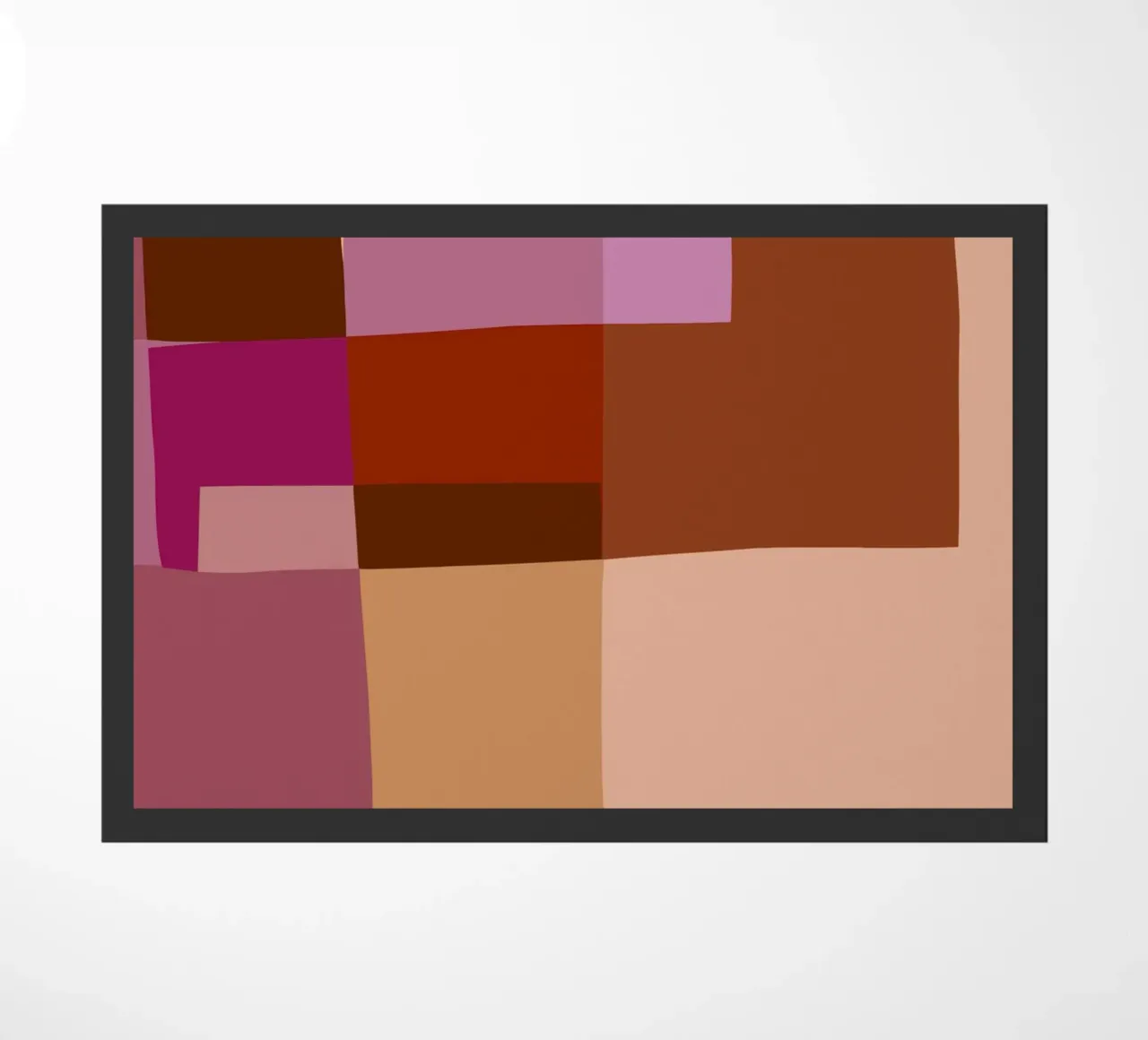 Mosaic | Color Blocking | Burgundy, Mauve, Tan zerbino da sabidussi