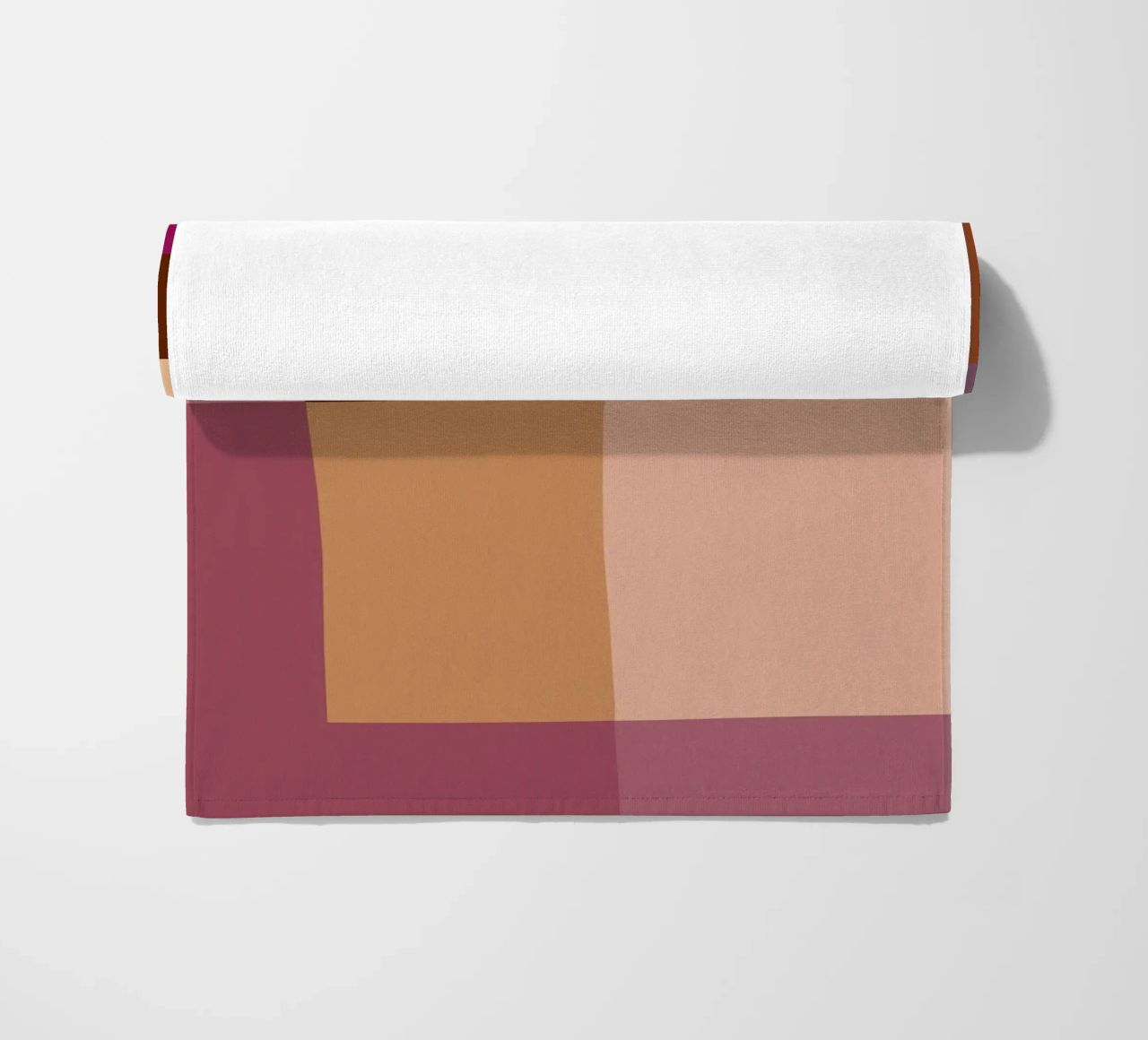 Mosaic | Color Blocking | Burgundy, Mauve, Tan telo mare da sabidussi