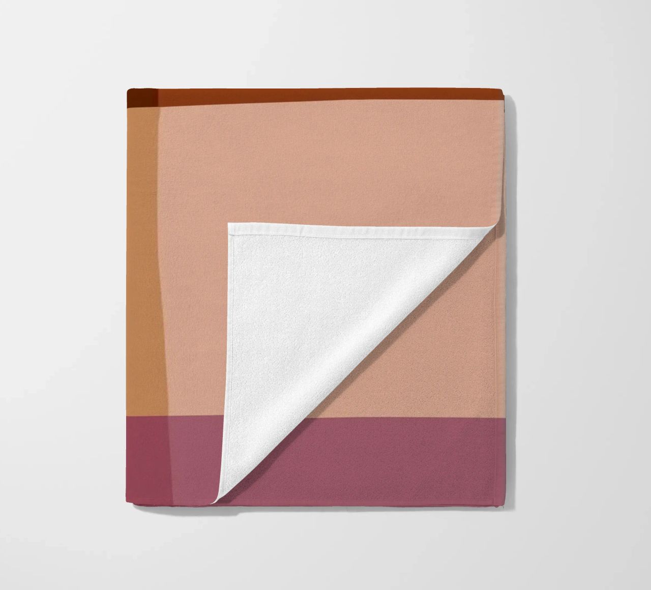 Mosaic | Color Blocking | Burgundy, Mauve, Tan telo mare da sabidussi