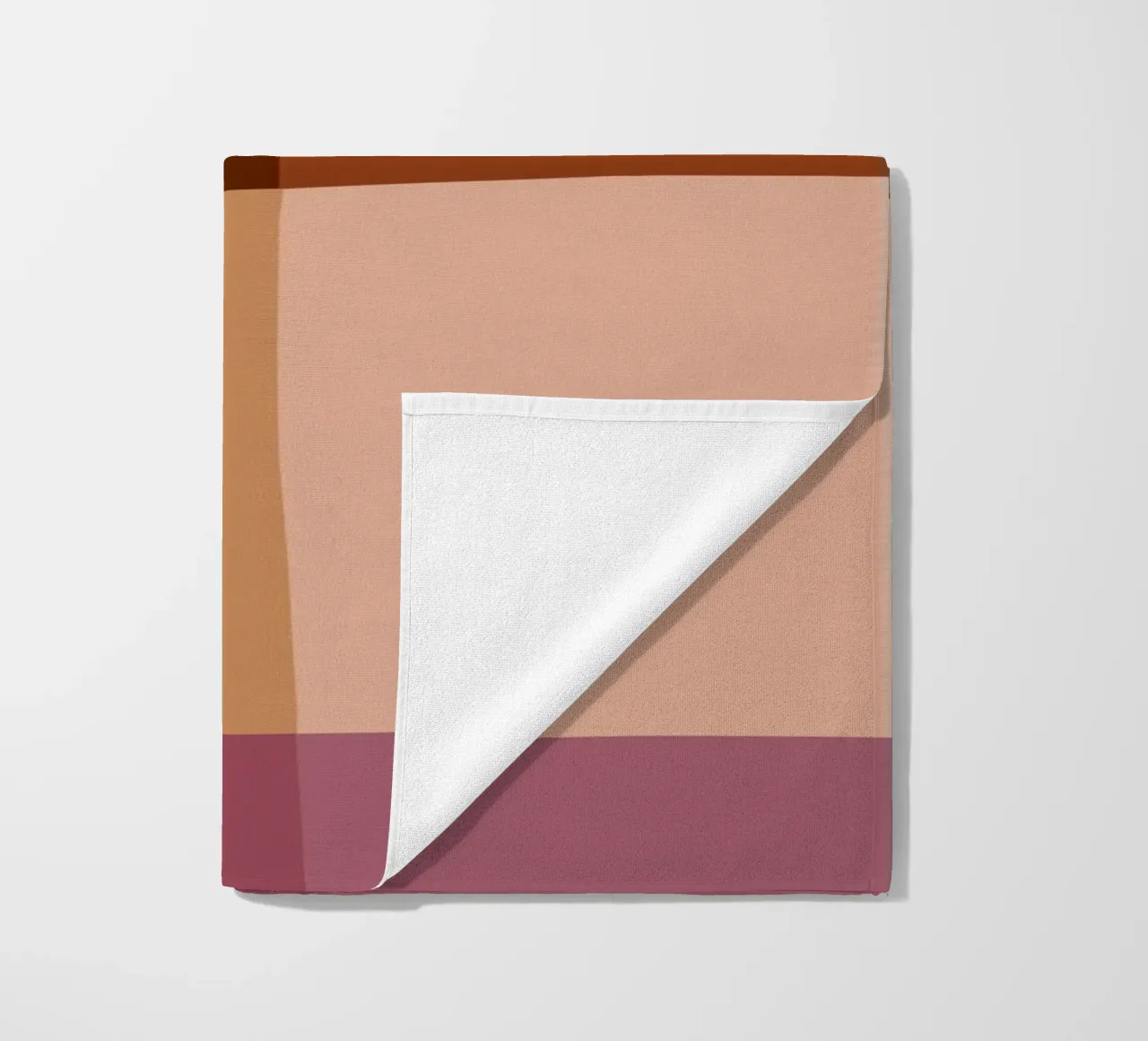 Mosaic | Color Blocking | Burgundy, Mauve, Tan telo mare da sabidussi