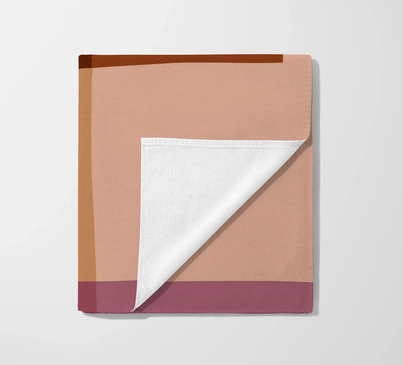 Mosaic | Color Blocking | Burgundy, Mauve, Tan telo mare da sabidussi