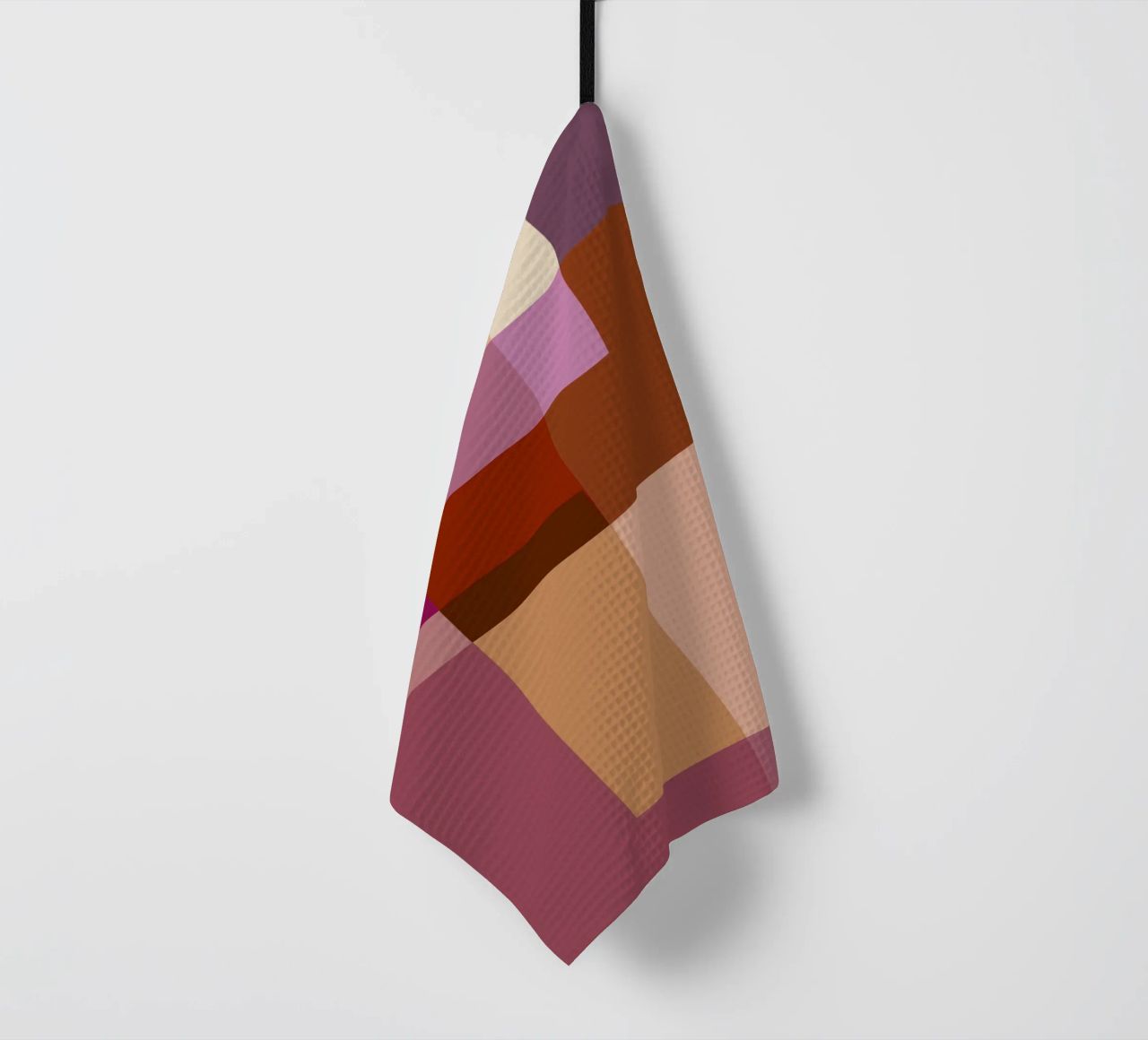 Mosaic | Color Blocking | Burgundy, Mauve, Tan canovaccio da cucina da sabidussi