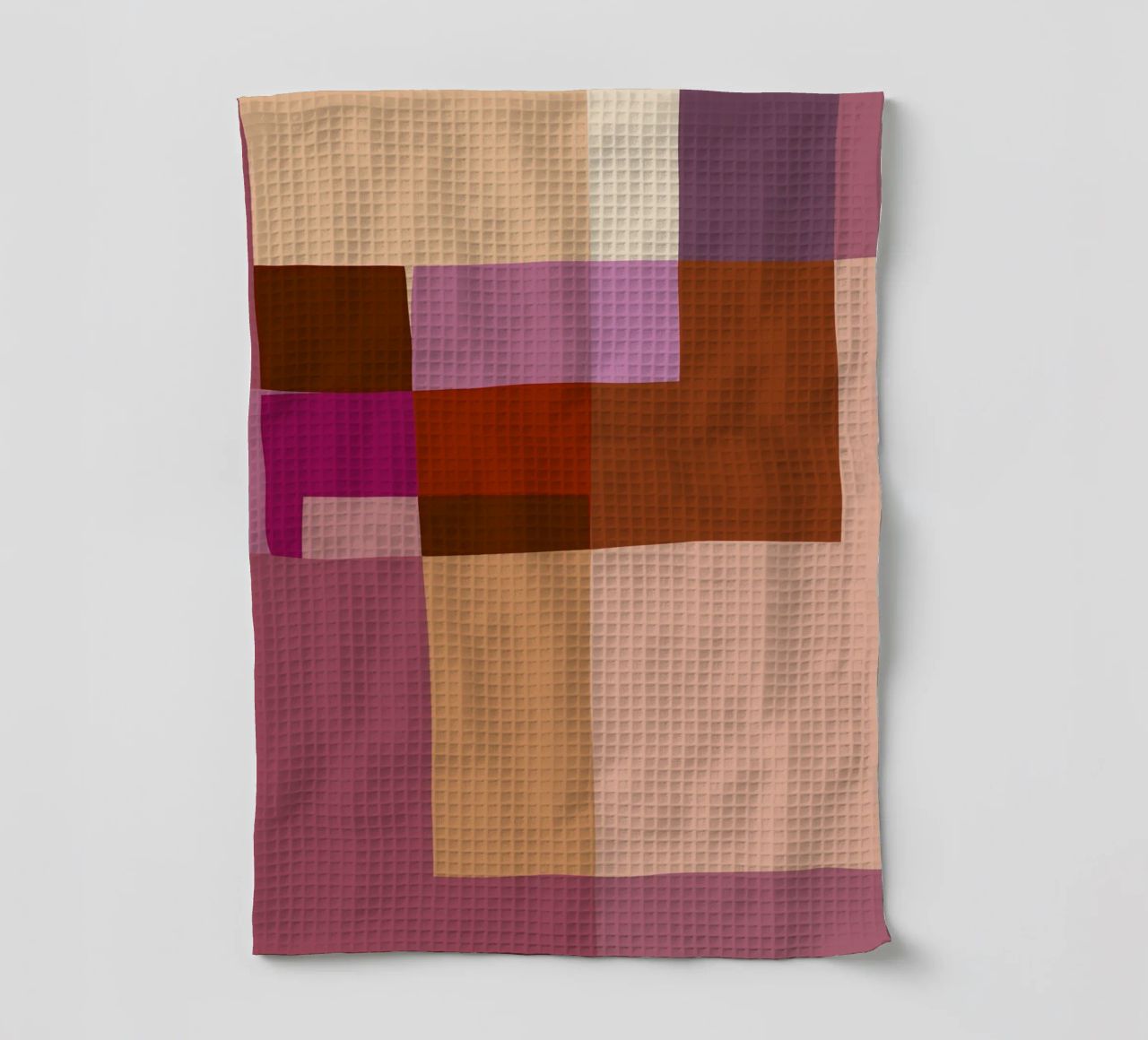 Mosaic | Color Blocking | Burgundy, Mauve, Tan canovaccio da cucina da sabidussi