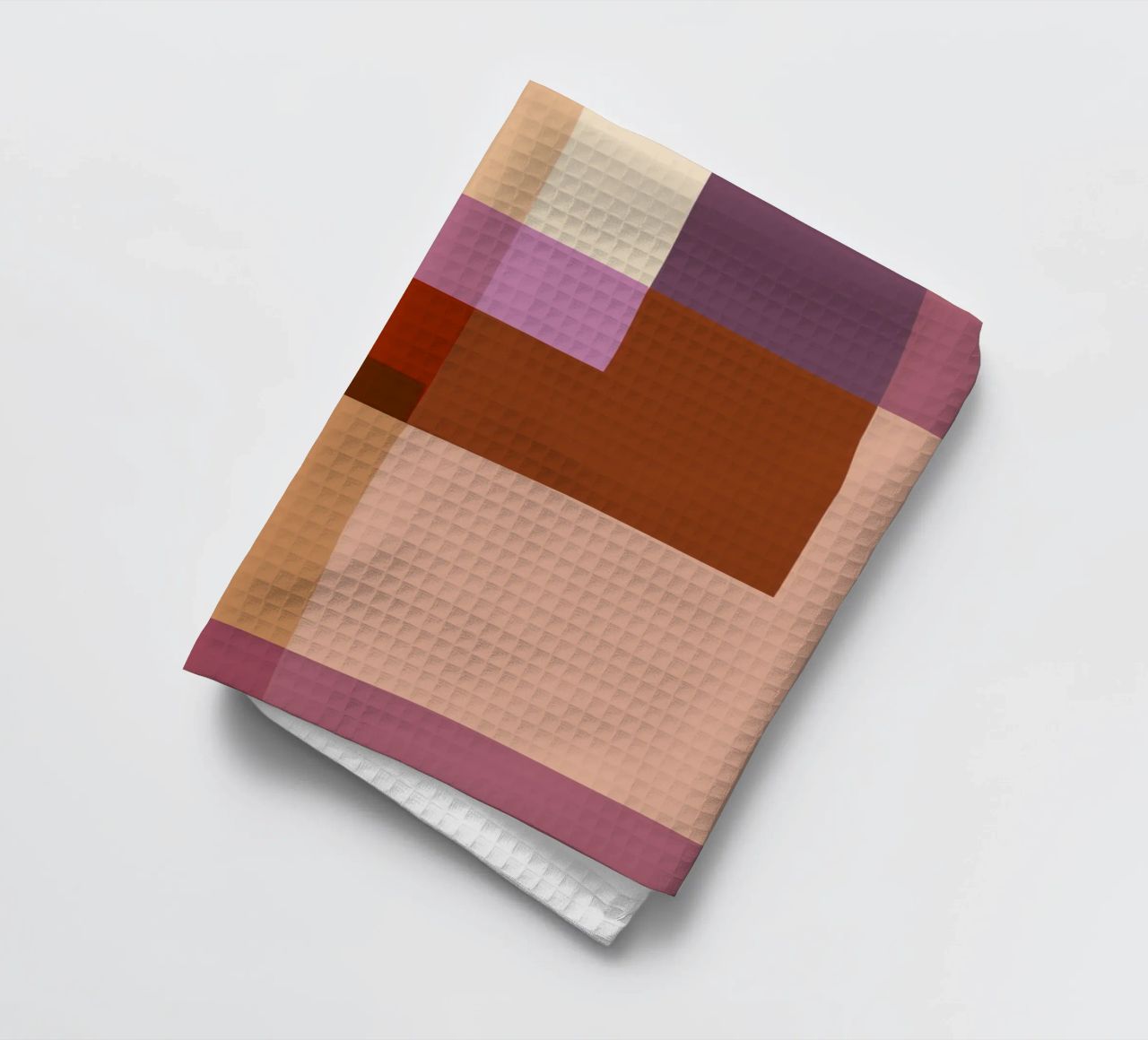 Mosaic | Color Blocking | Burgundy, Mauve, Tan canovaccio da cucina da sabidussi