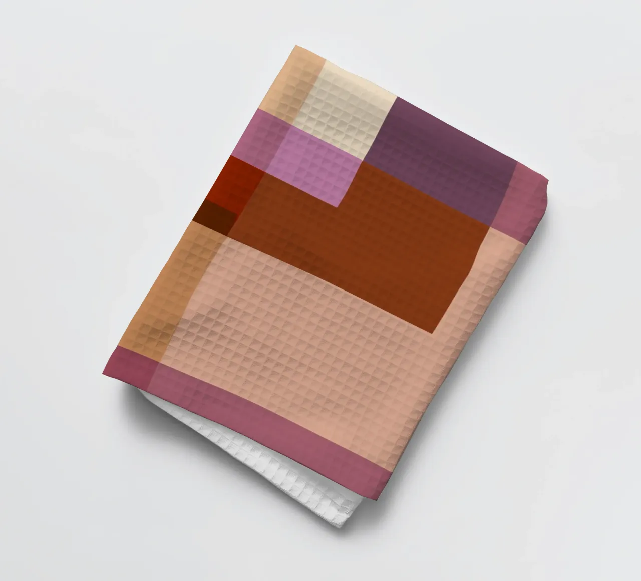 Mosaic | Color Blocking | Burgundy, Mauve, Tan canovaccio da cucina da sabidussi