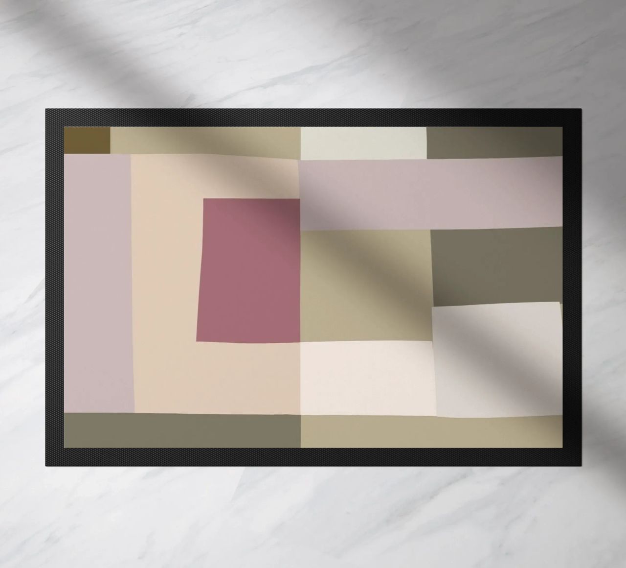 Mosaic | Color Blocking | Olive & Mauve zerbino da sabidussi