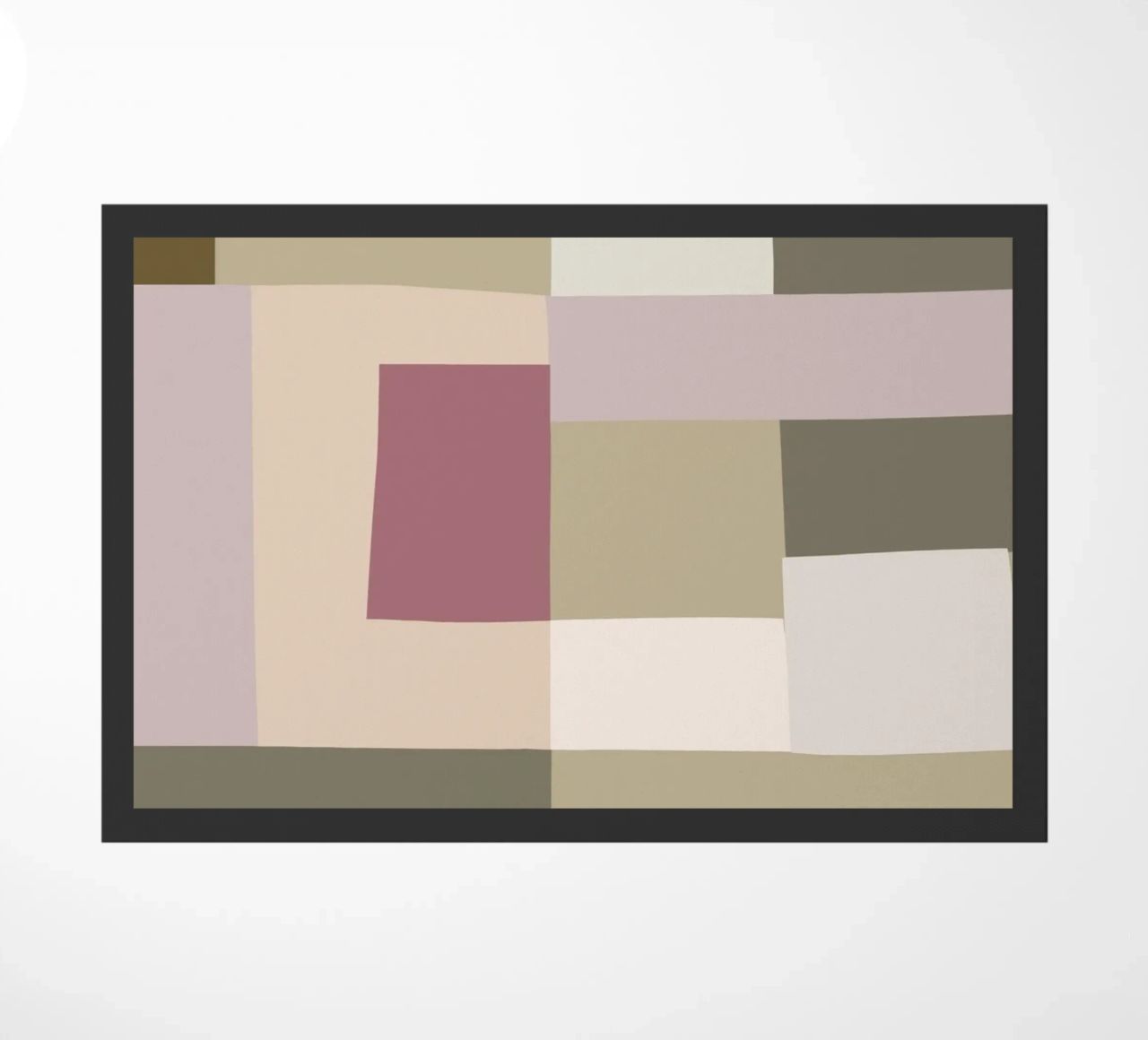 Mosaic | Color Blocking | Olive & Mauve zerbino da sabidussi