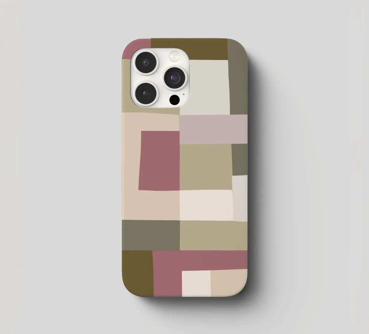 Mosaic | Color Blocking | Olive & Mauve cover iphone da sabidussi