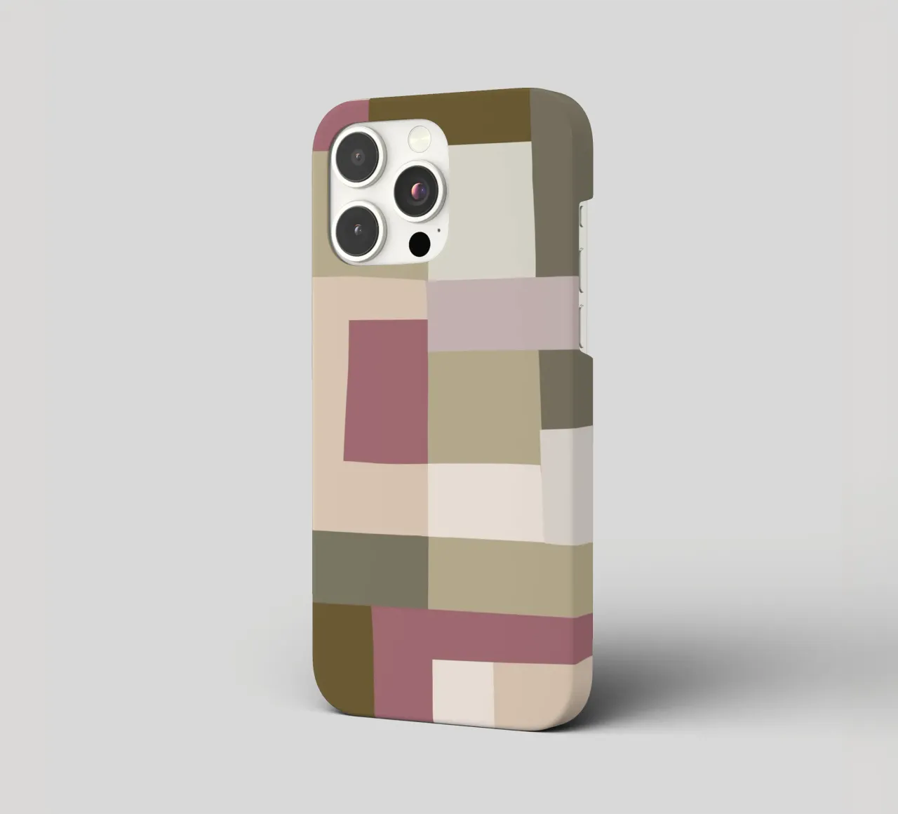 Mosaic | Color Blocking | Olive & Mauve cover iphone da sabidussi