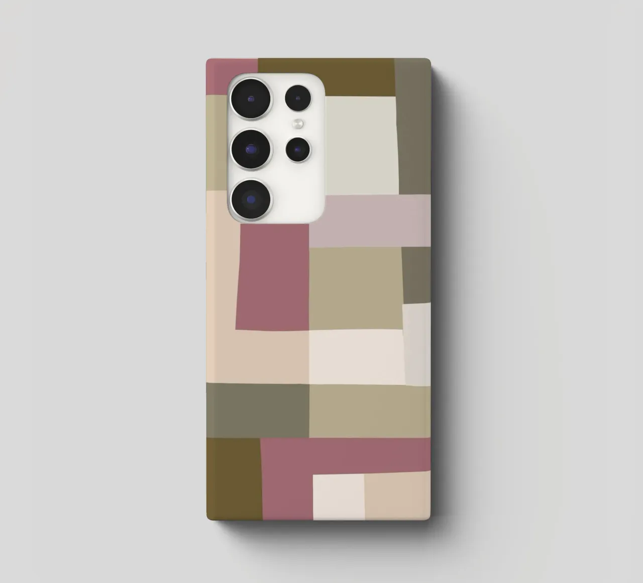 Mosaic | Color Blocking | Olive & Mauve cover samsung da sabidussi
