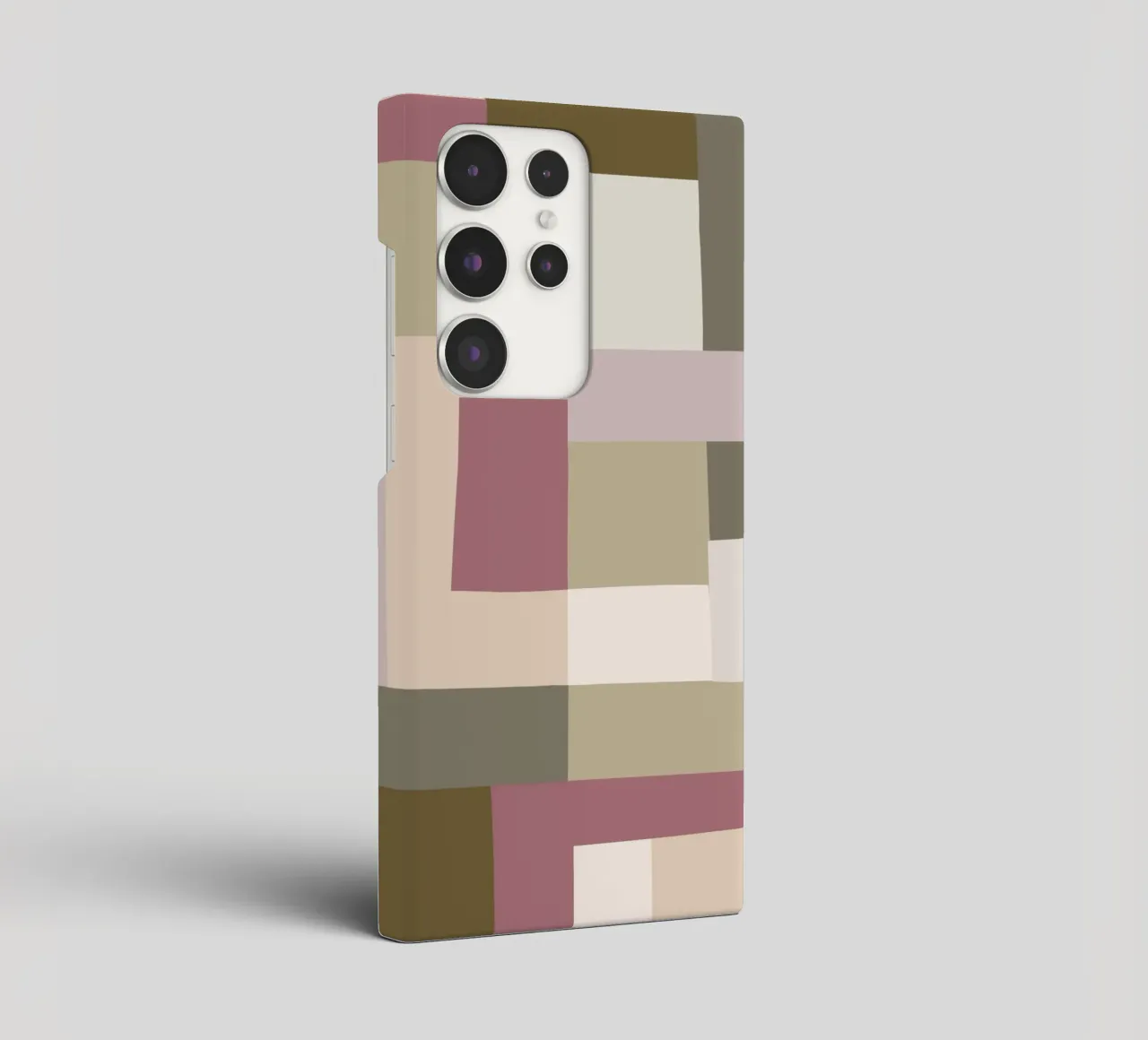 Mosaic | Color Blocking | Olive & Mauve cover samsung da sabidussi