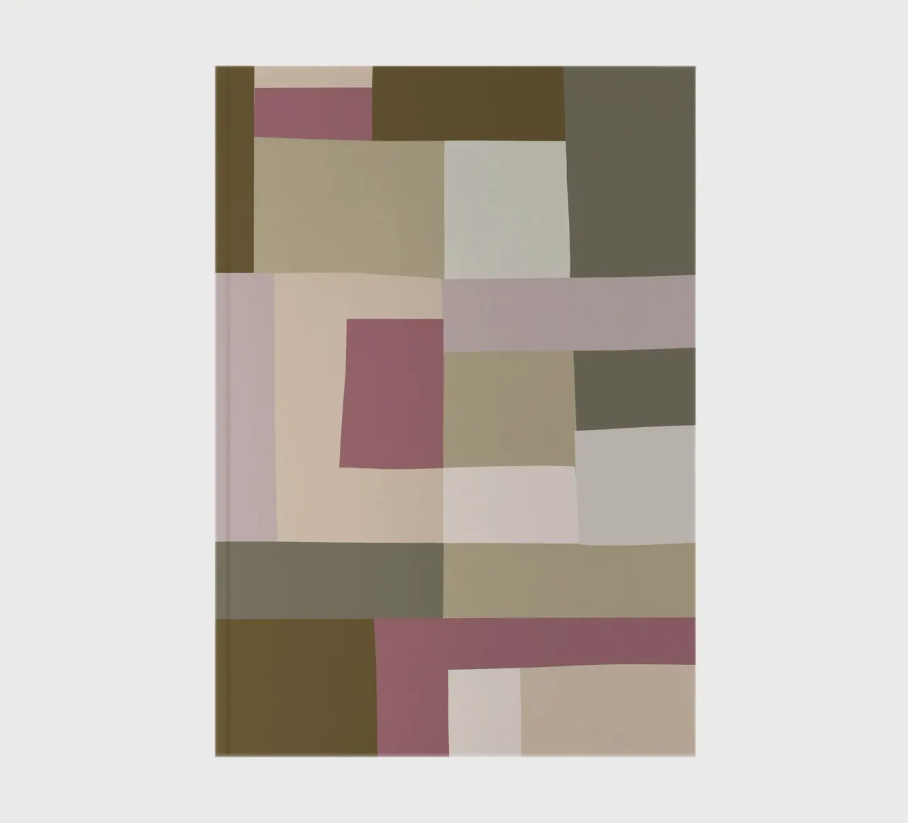 Mosaic | Color Blocking | Olive & Mauve carnet de notes de sabidussi