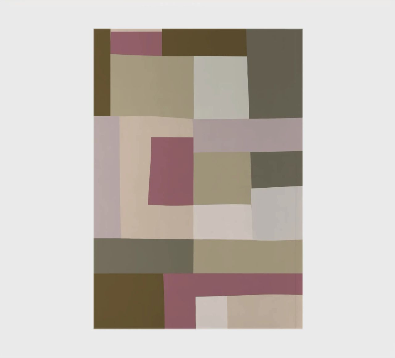 Mosaic | Color Blocking | Olive & Mauve diario da sabidussi