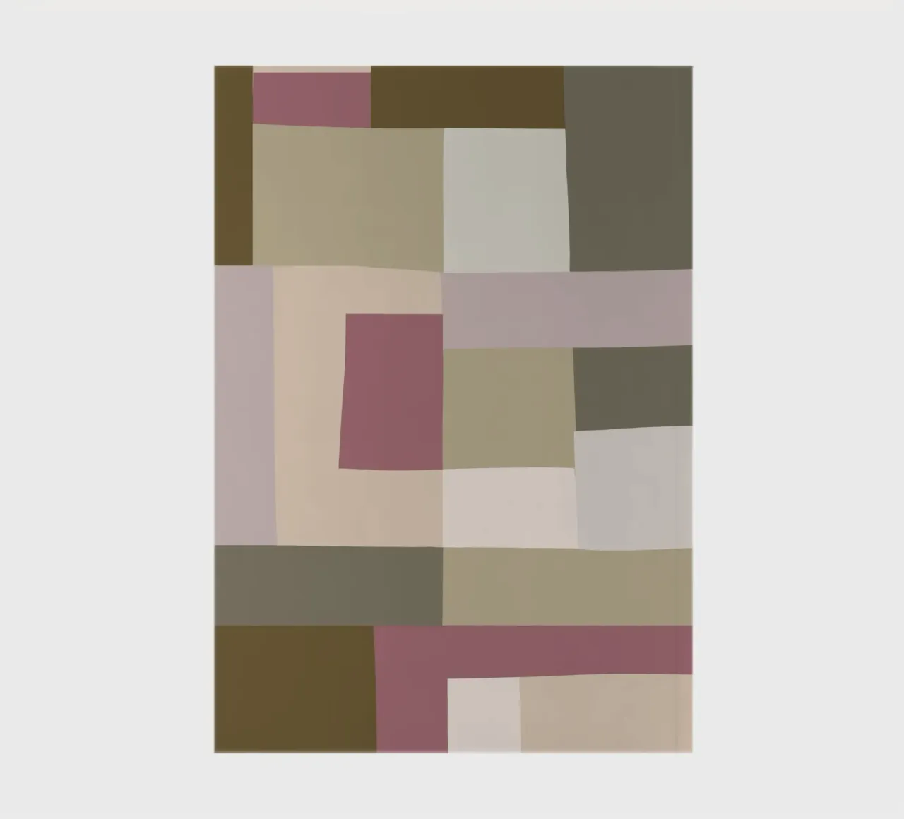 Mosaic | Color Blocking | Olive & Mauve diario da sabidussi