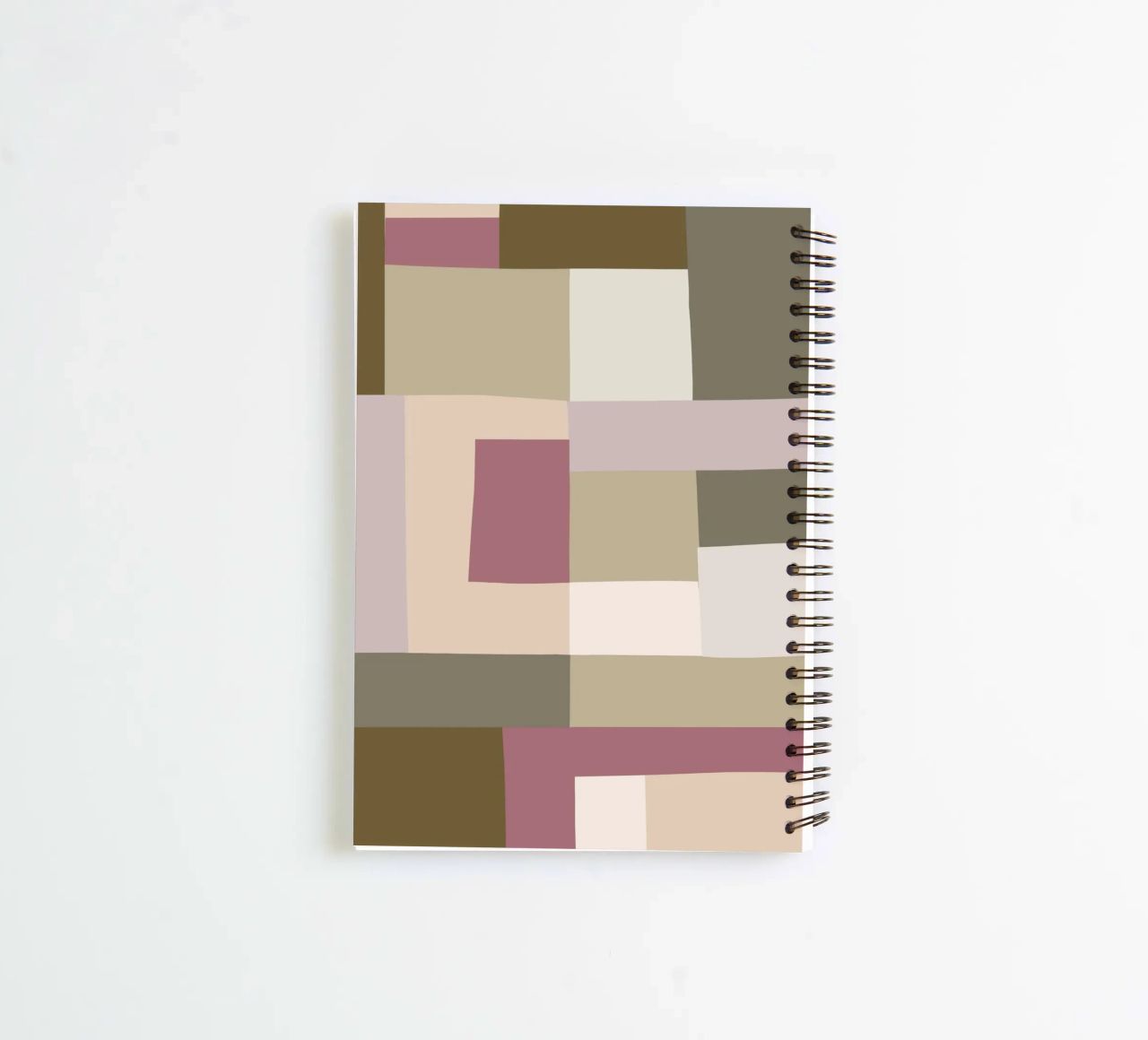 Mosaic | Color Blocking | Olive & Mauve diario ad anelli da sabidussi