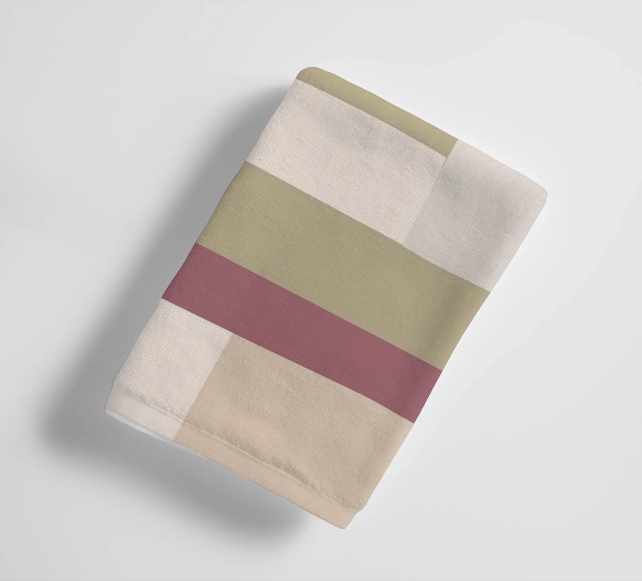 Mosaic | Color Blocking | Olive & Mauve asciugamano da bagno da sabidussi