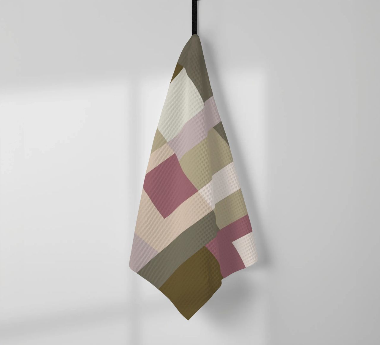 Mosaic | Color Blocking | Olive & Mauve canovaccio da cucina da sabidussi