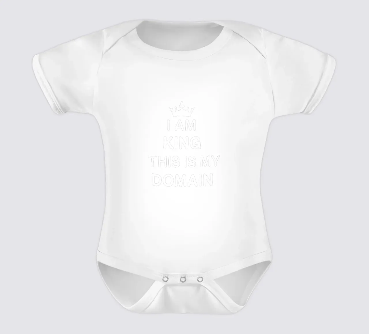I am king. This is my domain body neonato maniche corte da happieeagle