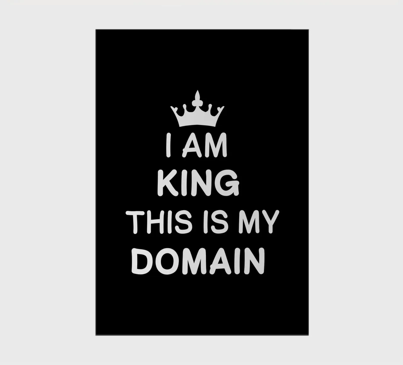 I am king. This is my domain notebook by happieeagle