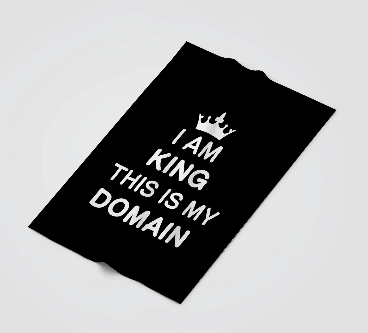 I am king. This is my domain coperta in pile da happieeagle