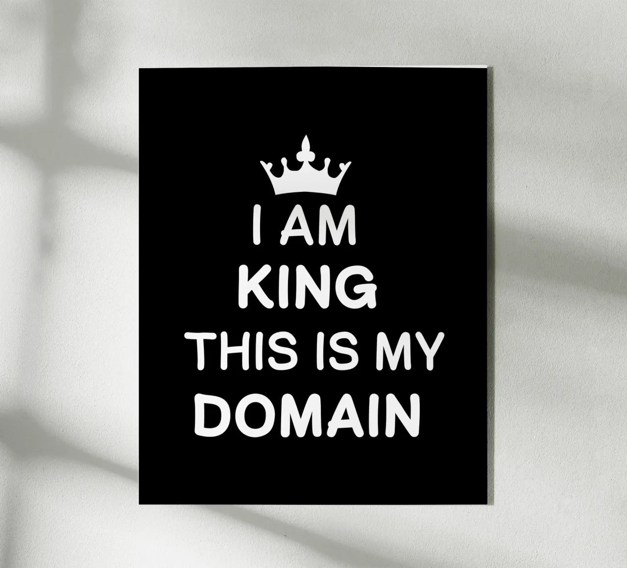 I am king. This is my domain plexiglass da happieeagle
