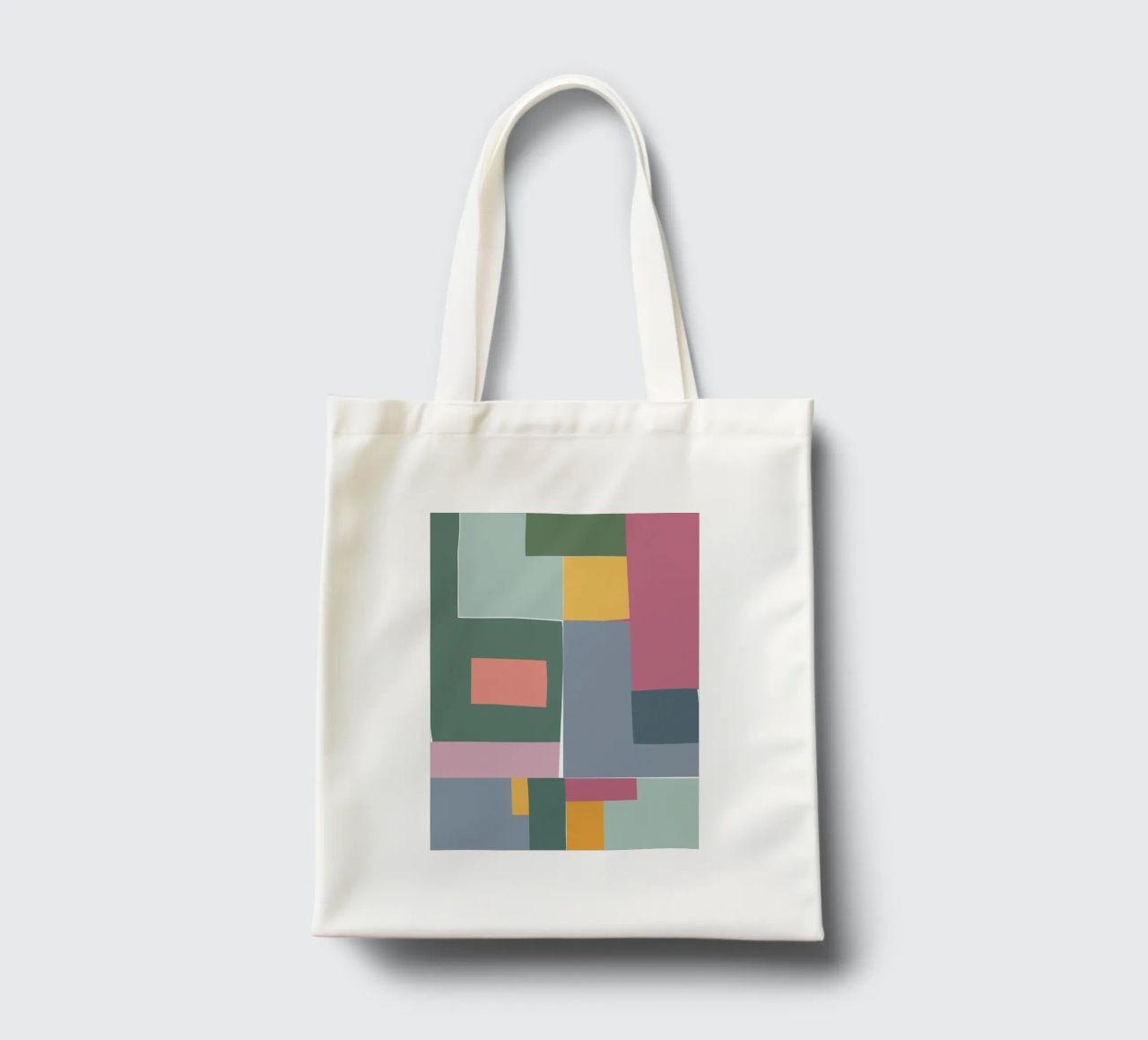 Mosaic Tertiaries | Color Blocking borsa in juta da sabidussi