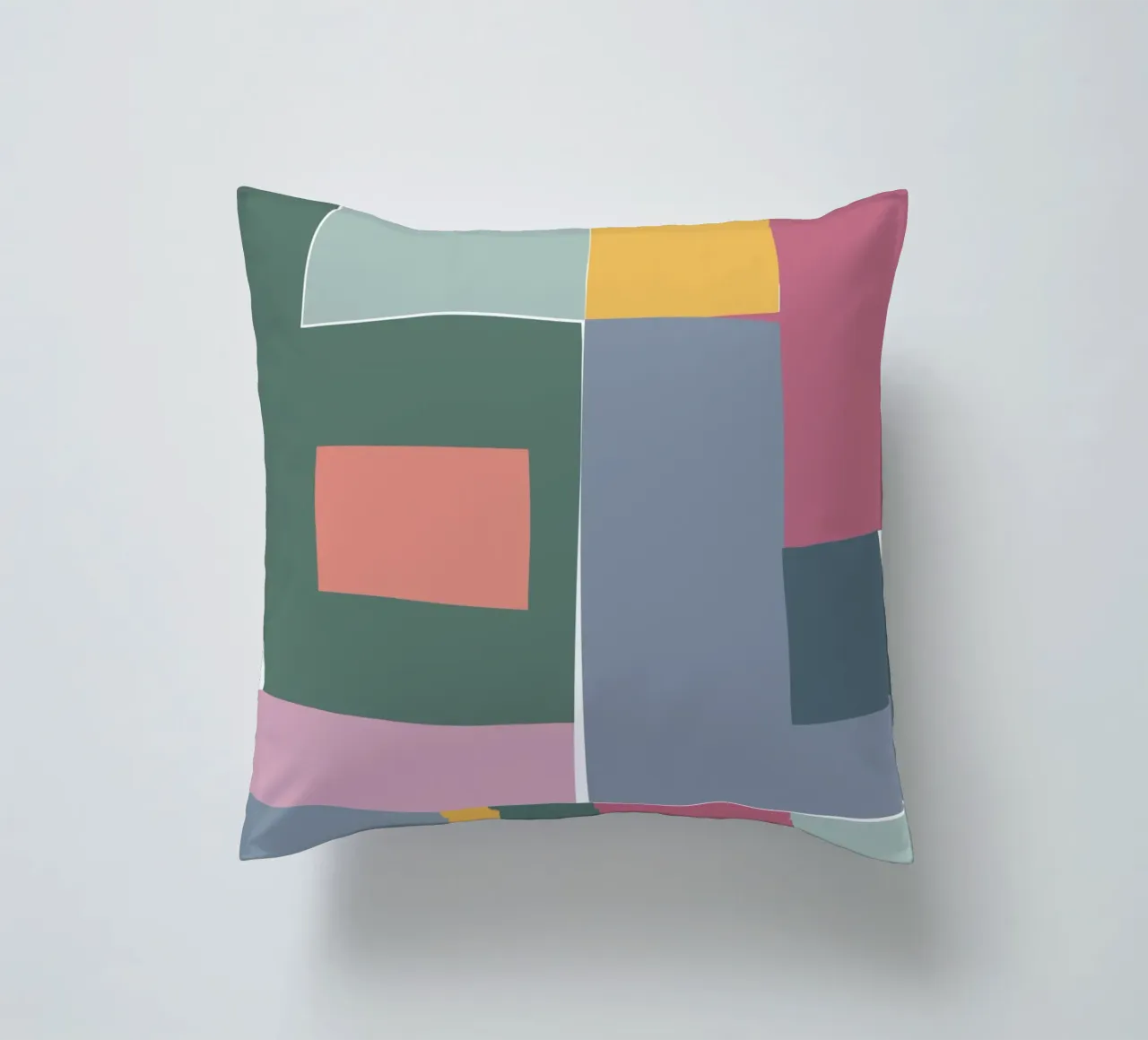 Mosaic Tertiaries | Color Blocking kussen van sabidussi