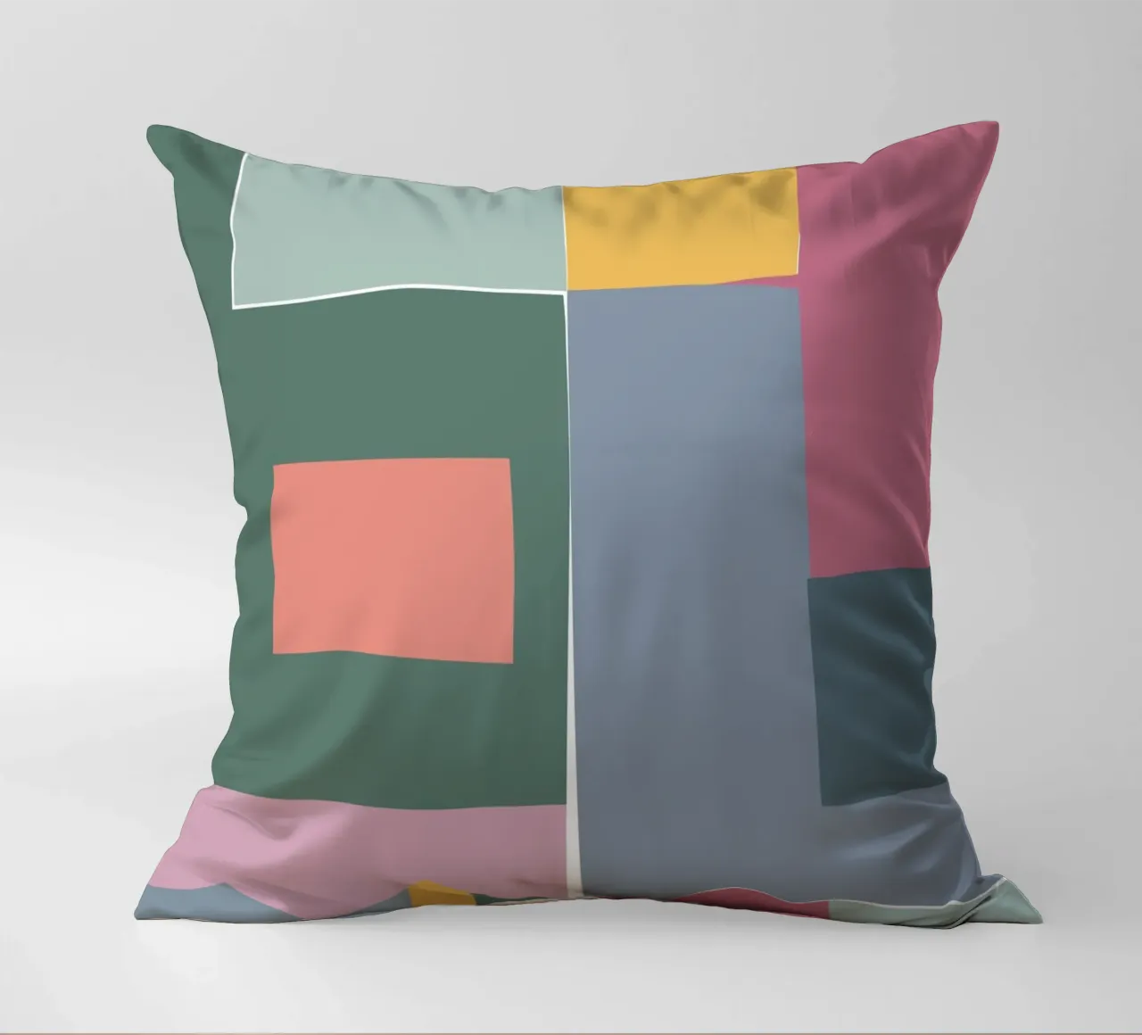 Mosaic Tertiaries | Color Blocking kussen van sabidussi