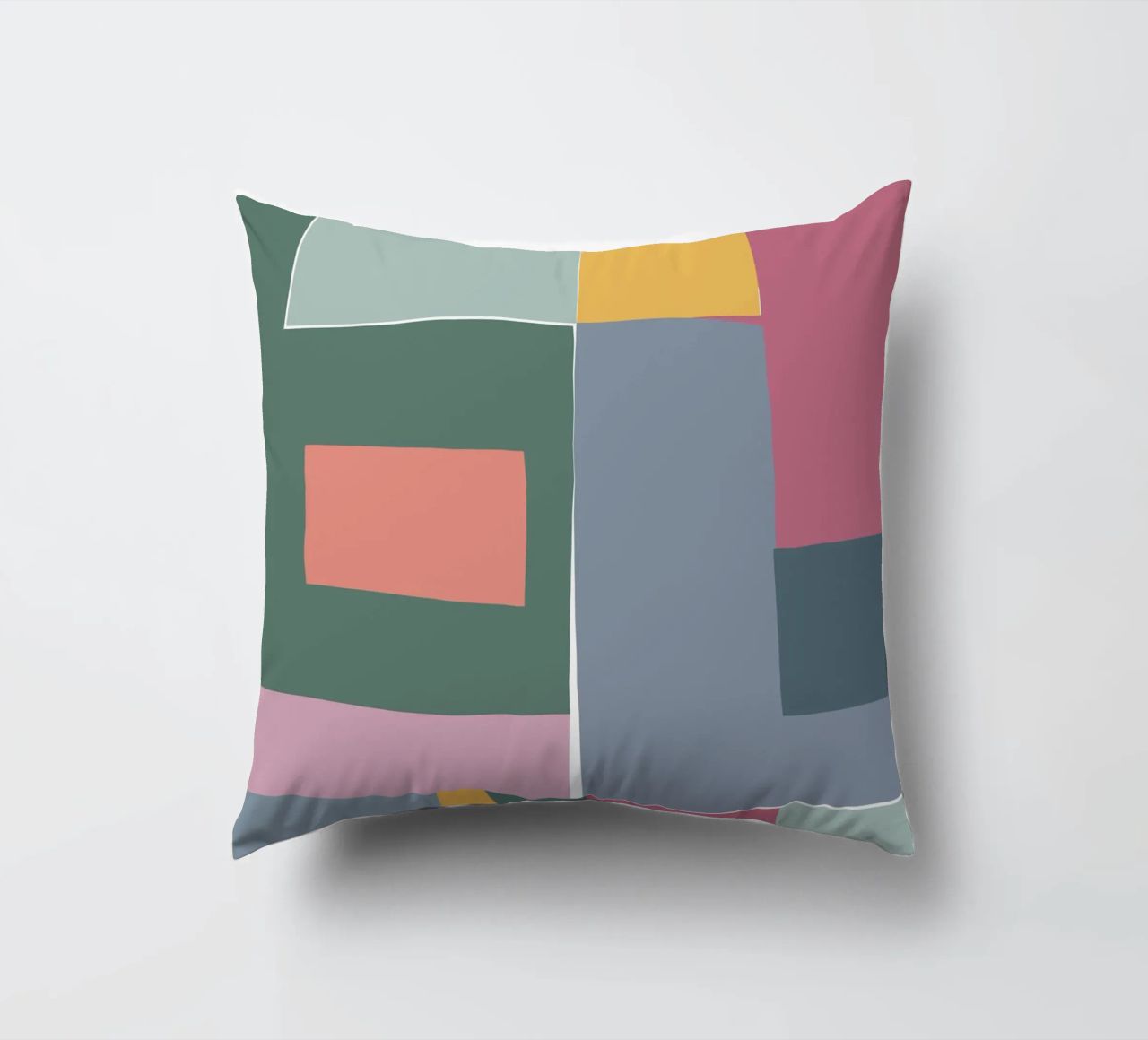 Mosaic Tertiaries | Color Blocking cuscino da sabidussi