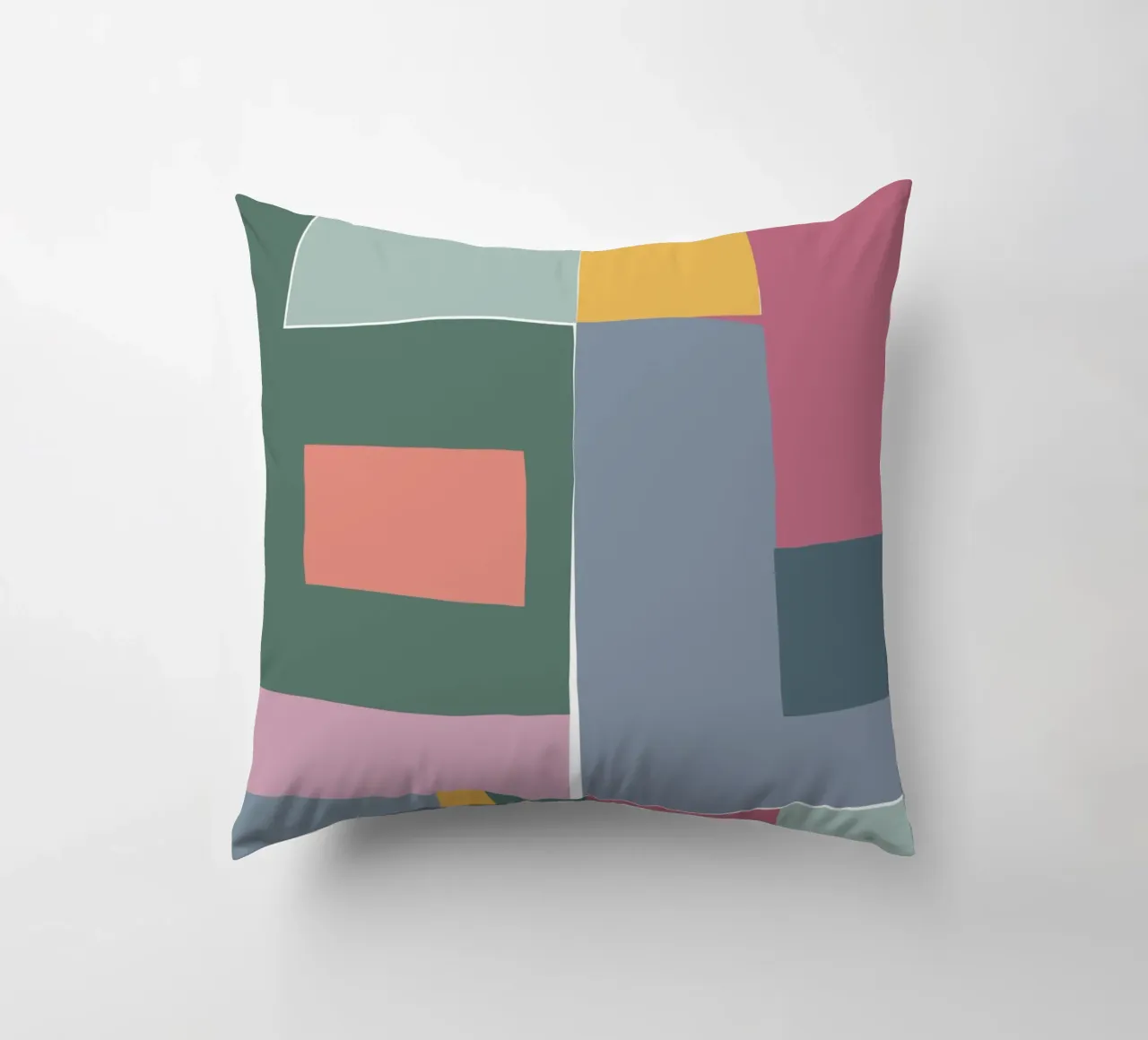Mosaic Tertiaries | Color Blocking cuscino da sabidussi