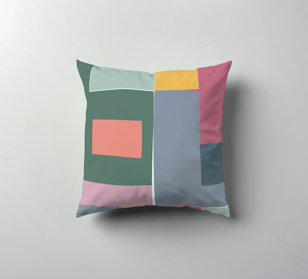 Mosaic Tertiaries | Color Blocking kussen van sabidussi