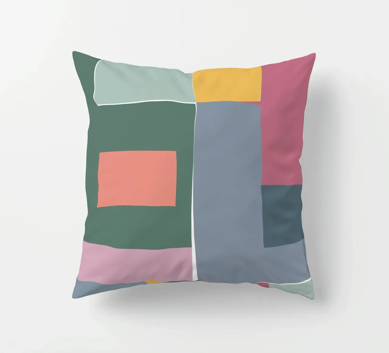 Mosaic Tertiaries | Color Blocking cuscino da sabidussi