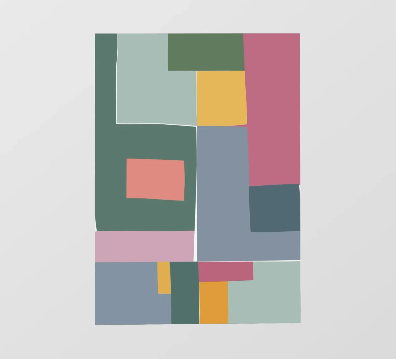 Mosaic Tertiaries | Color Blocking telo in pvc da sabidussi