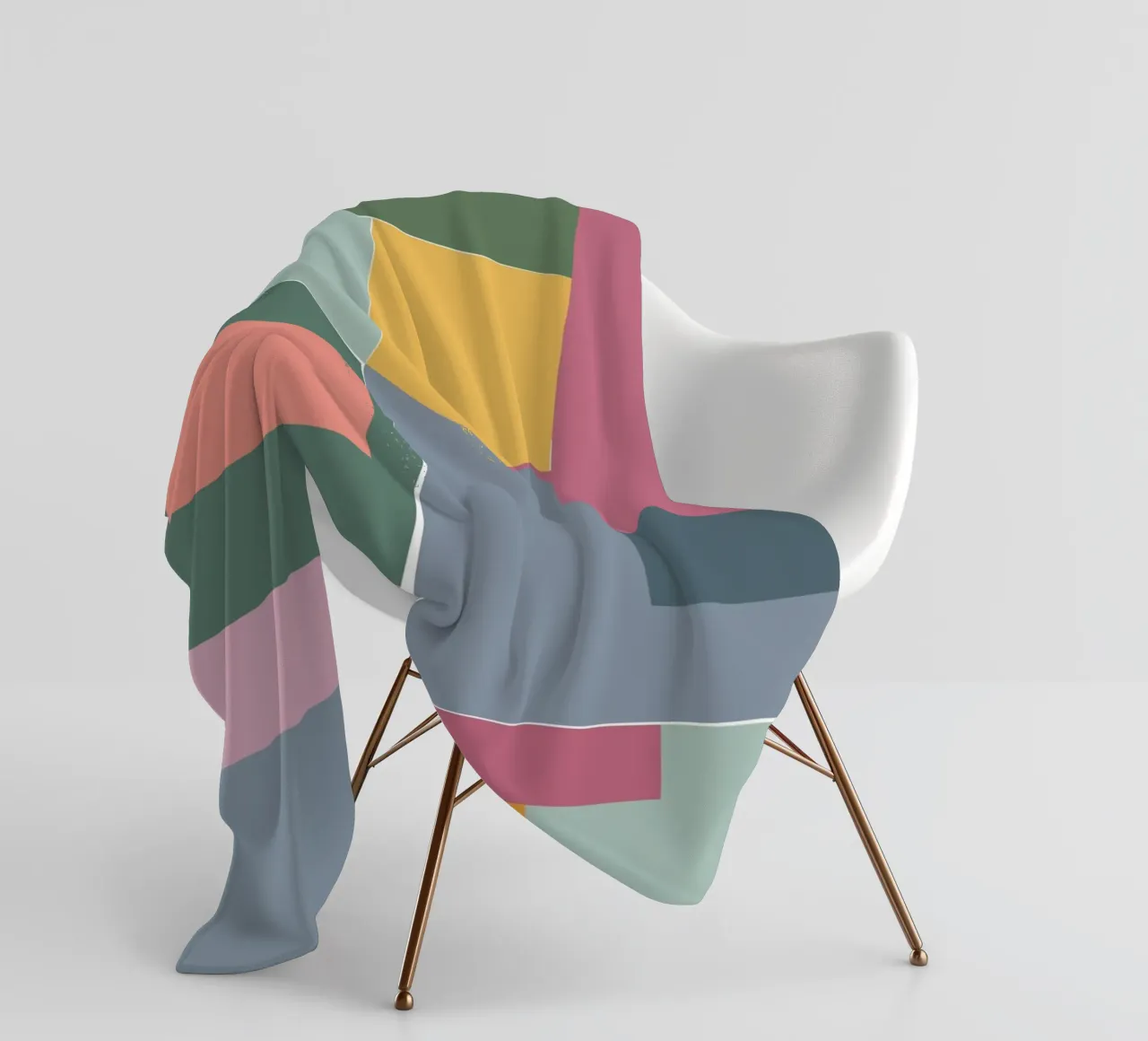 Mosaic Tertiaries | Color Blocking coperta in pile da sabidussi