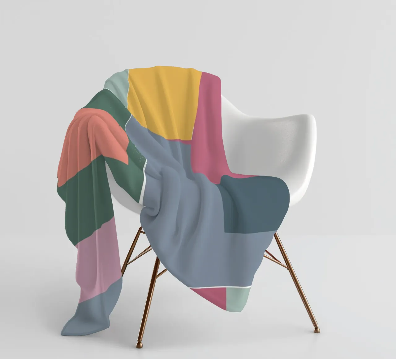 Mosaic Tertiaries | Color Blocking coperta in pile da sabidussi