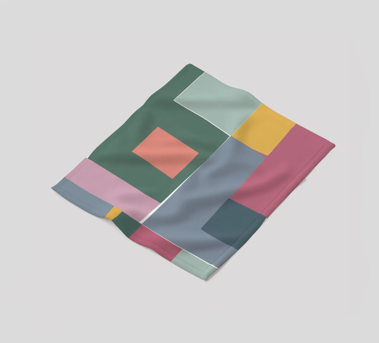 Mosaic Tertiaries | Color Blocking coperta in pile da sabidussi