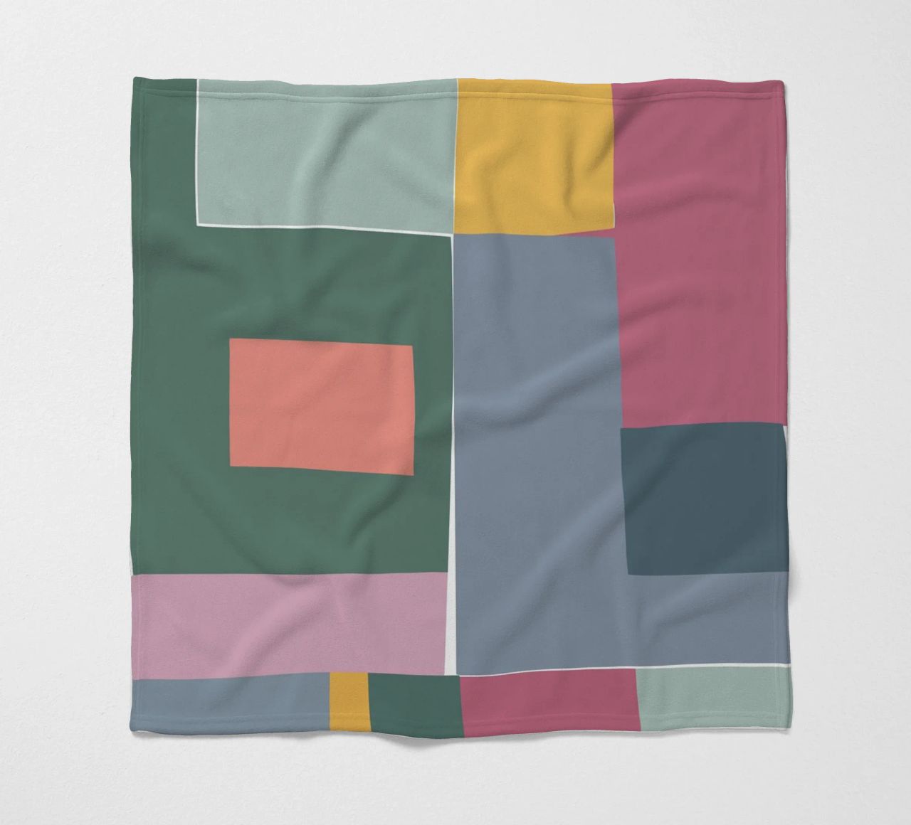 Mosaic Tertiaries | Color Blocking coperta in pile da sabidussi